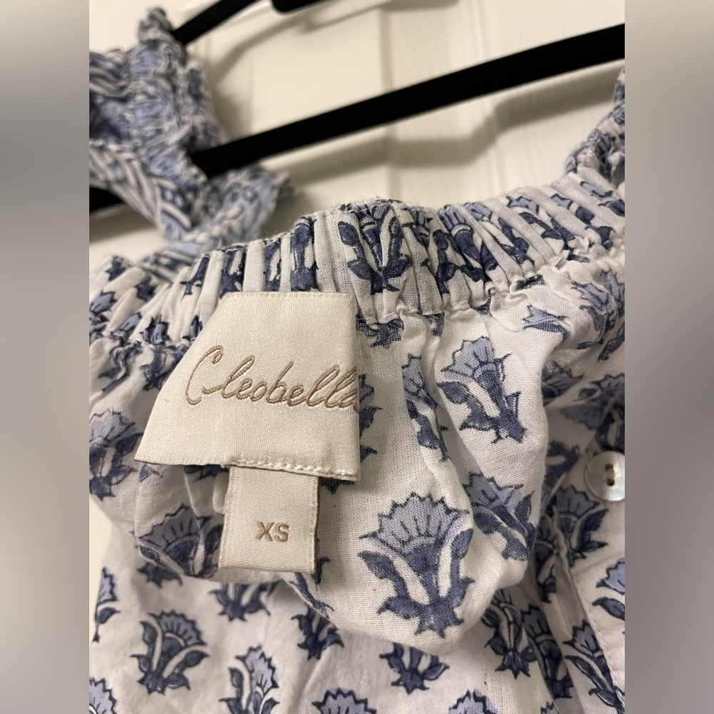 Cleobella Ruffled Cami Pajama Set in Hydrangea - Picture 8 of 15
